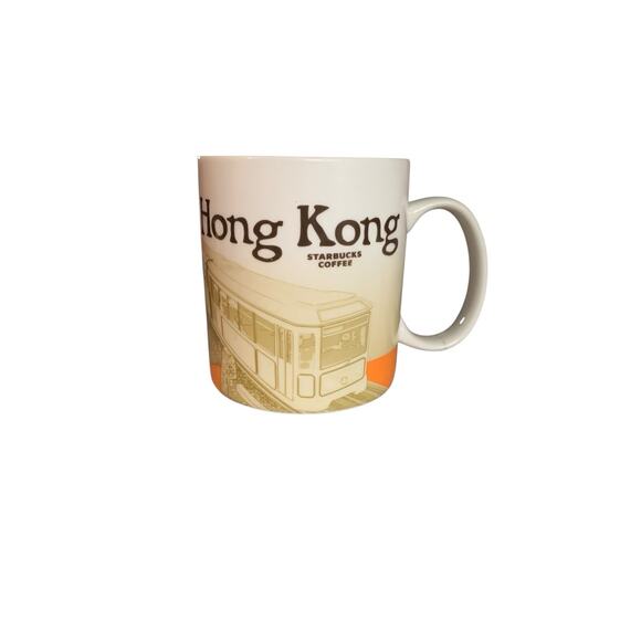2012 Starbucks Coffee Global Icon Collector Hong Kong 16 Oz Tea Coffee Mug READ - Picture 1 of 9